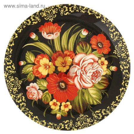 Тарелка с цветочным орнаментом (48 фото)