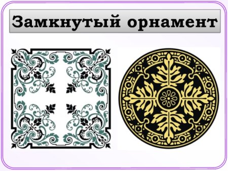 Замкнутый вид орнамента