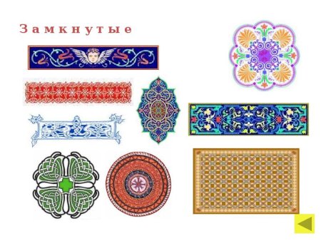 Композиционная структура замкнутого орнамента (орнамент в круге)