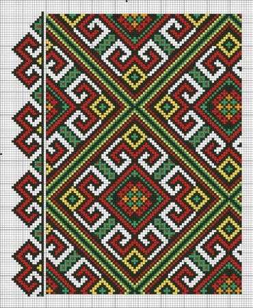 Солярный знак Башкирский орнамент