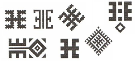Удмуртский солярный знак орнамент