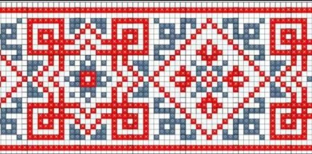 Удмуртские орнаменты для вышивки крестом