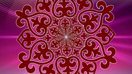 Фон казахский орнамент