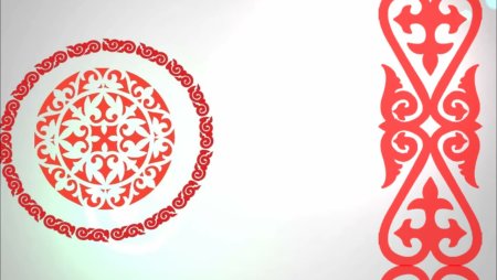 Фон для слайда с казахским орнаментом