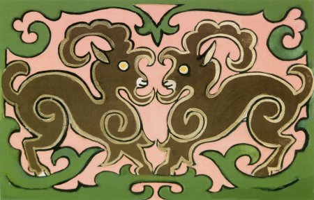 Зооморфный Бурятский орнамент