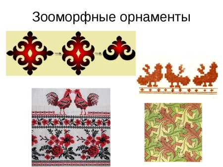 Ленточный орнамент зооморфный