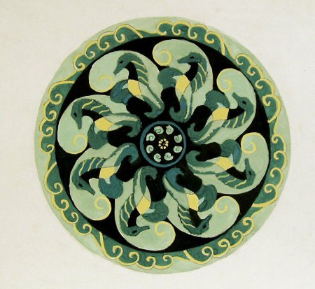 Декоративный узор в круге