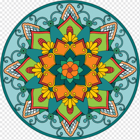 Мандала цветная