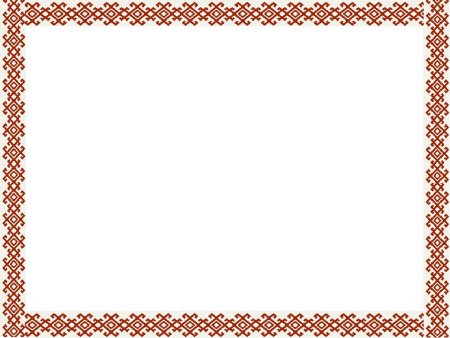 Чувашский узор рамка