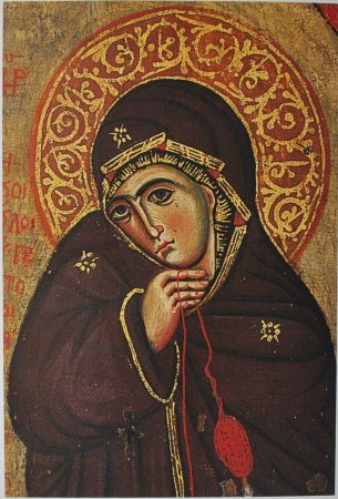 Нимб на иконах Богородицы