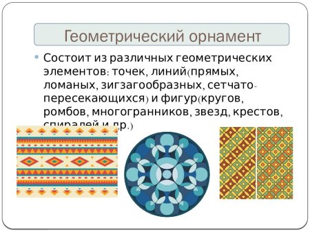 Из чего состоит геометрический узор