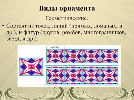 Линейный сетчатый и замкнутый орнамент
