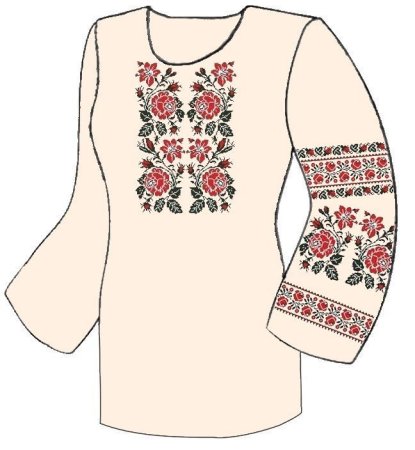 Вышивки народных узоров на одежде