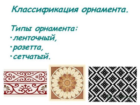 Виды сетчатого орнамента