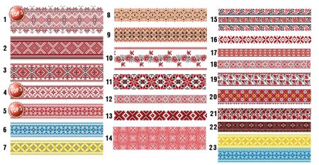 Русский орнамент в полосе