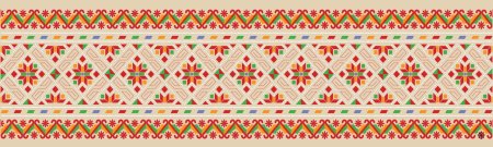Каракалпакский национальный орнамент вектор
