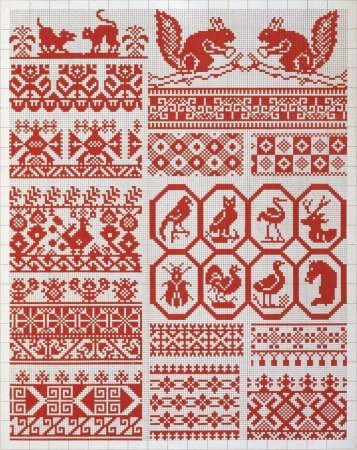 Великорусские узоры из коллекции Далматова