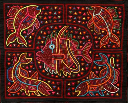 Индейские аппликации Molas мола