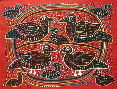 Индейские аппликации Molas мола