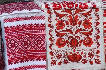 Украинский народный национальный рушник орнамент