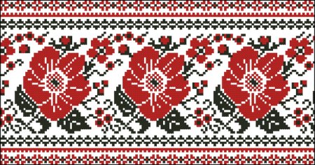 Украинский орнамент рушник