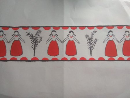 Антропоморфный орнамент в полосе