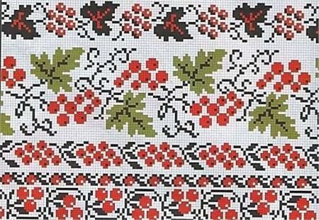 Рушник Калина узор
