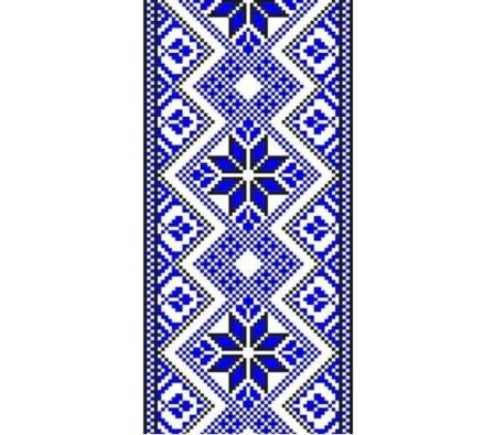 Белорусский орнамент синий