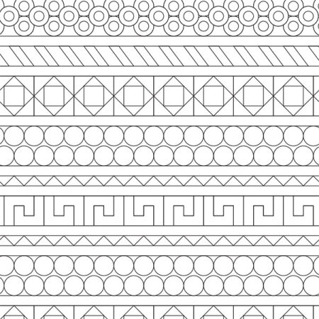 Линейный орнамент геометрический
