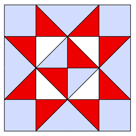 Орнамент из квадратов и треугольников (50 фото)