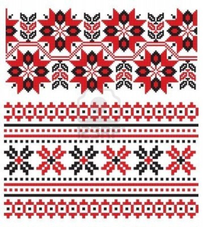 Рушник Калина узор