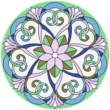 Узор в круге