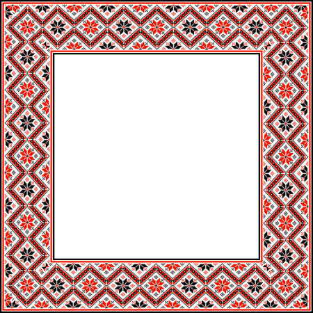 Мордовский эрзя национальный узор рамка