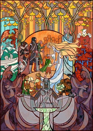 Tolkien Art витражи