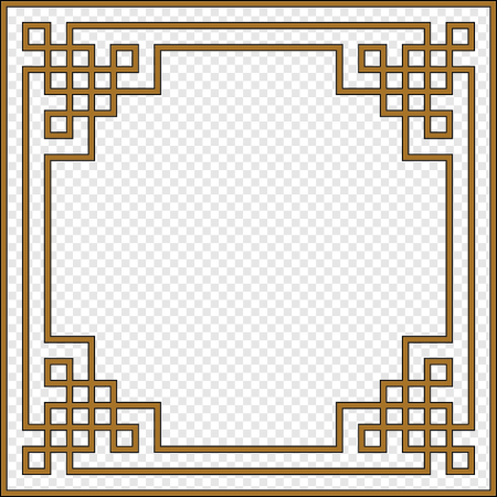 Бурятский узор рамка