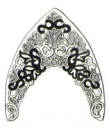 Кокошник рисунок