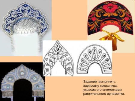 Узоры для украшения кокошника