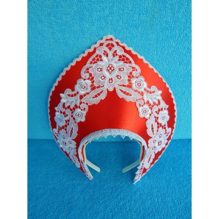 Кокошник "Калинка", синий