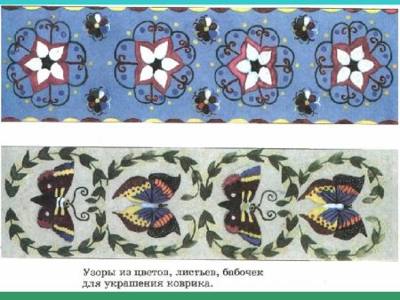 Полоса из осенних листьев