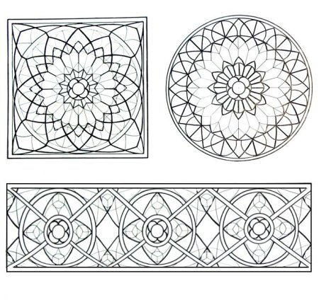 Орнаменты для рисования геометрические