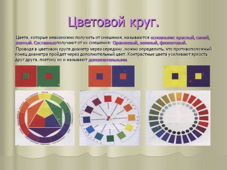 Цветоведение основные цвета