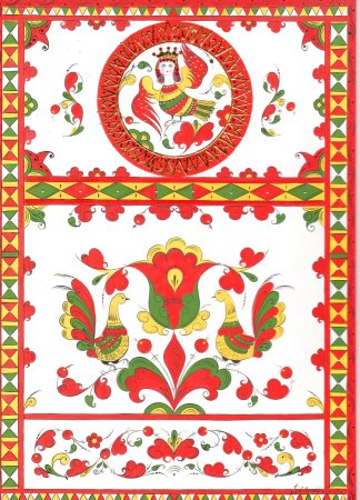 Борецкая роспись Древо жизни