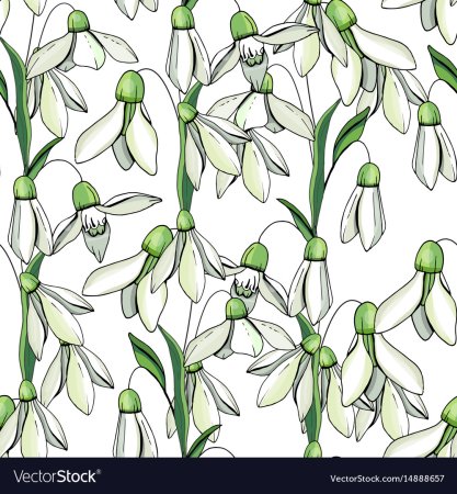 Подснежники паттерн