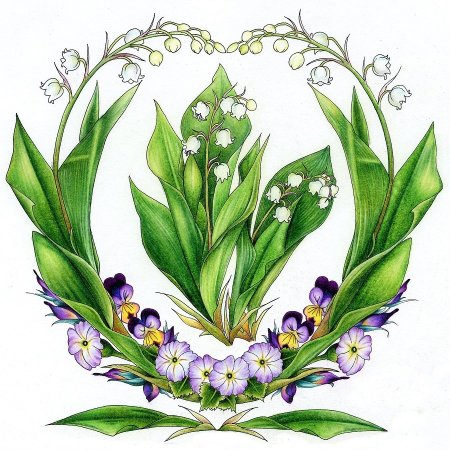 Подснежники вектор