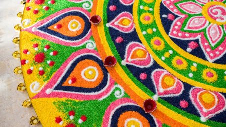 Rangoli by Nairs Kerela community