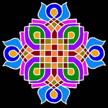 Узор Ранголи индийский