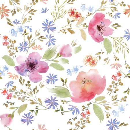 Орнамент акварелью