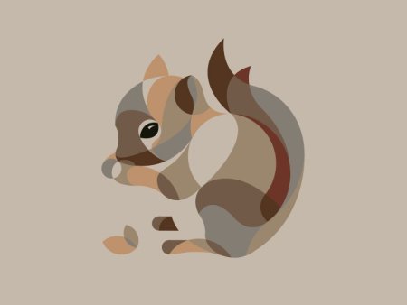 Стилизованная белка