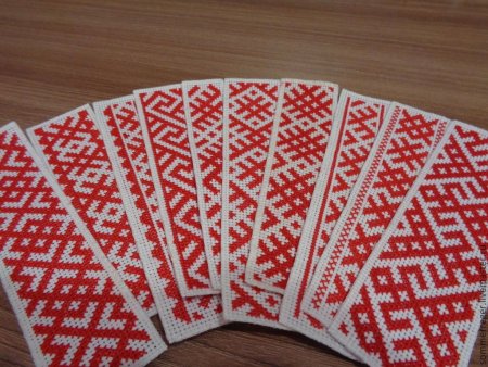 Вышивка крестиком закладки