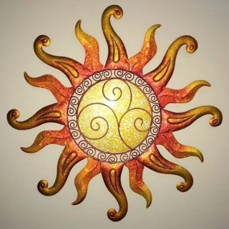 Русский изразец солнце, Луна